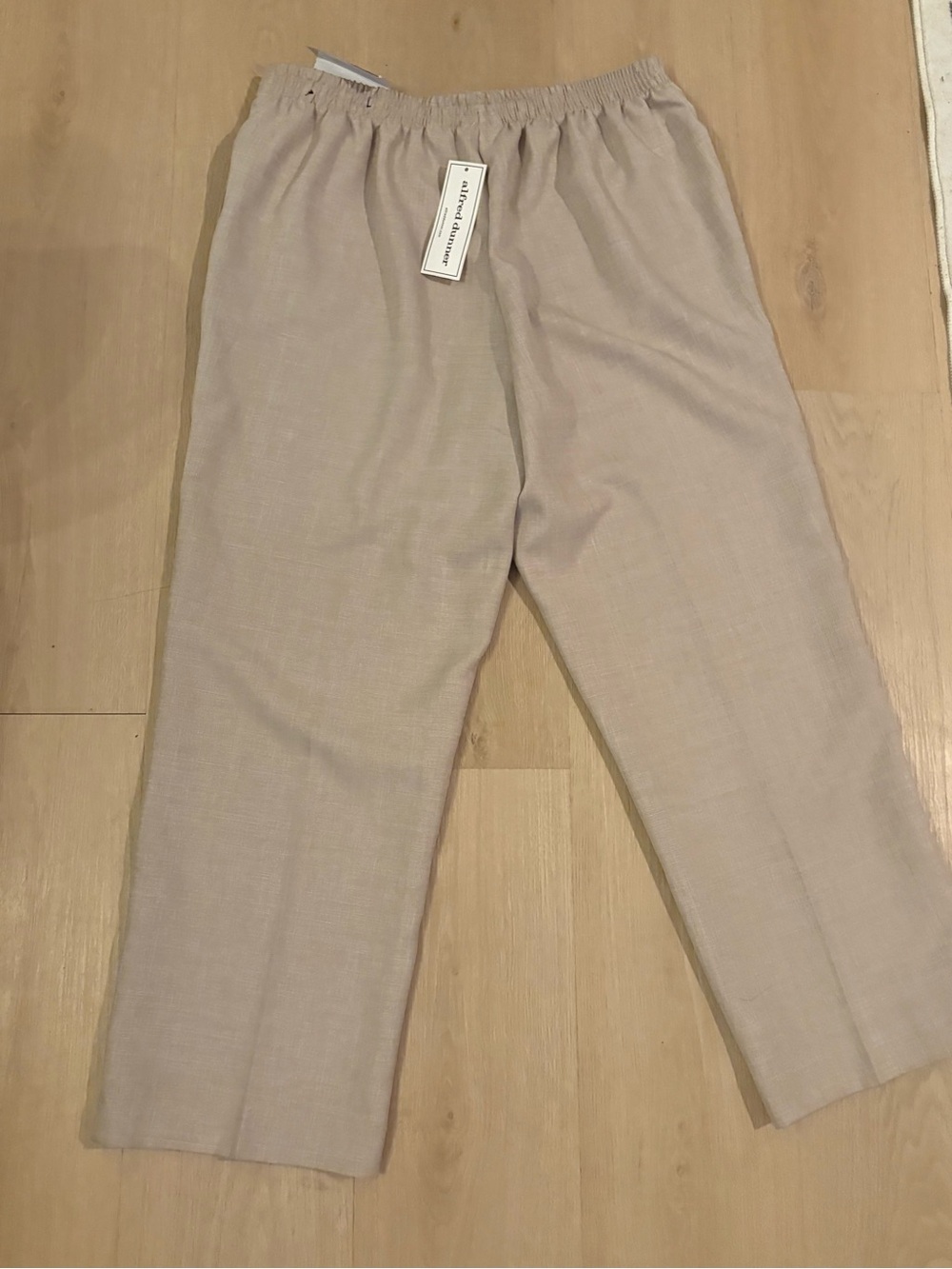 Alfred Dunner Light Taupe Linen-Look